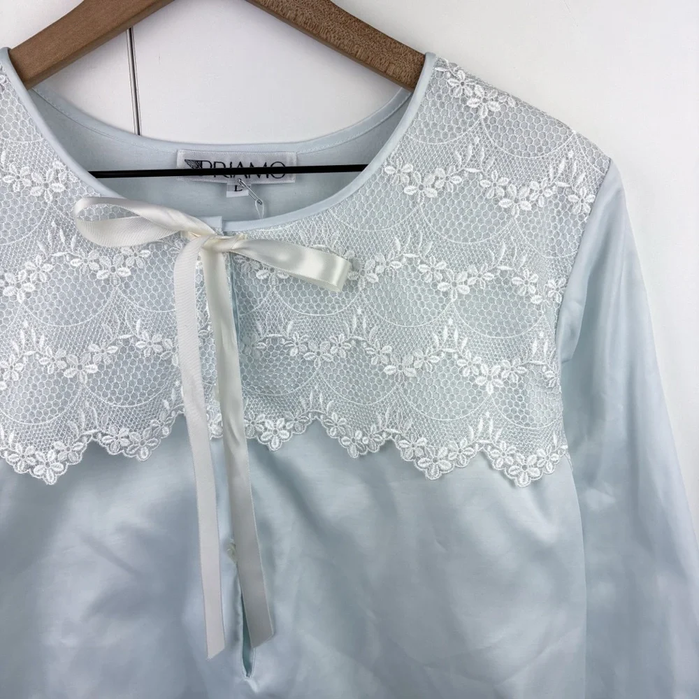 Vintage White Lace‎ Trim Nightgown